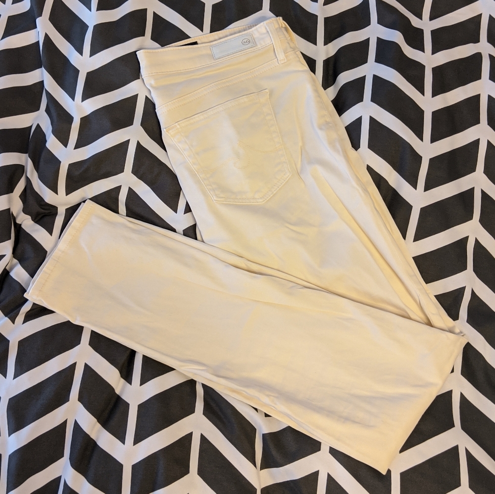 Like-New Adriano Goldschmied Cream "Stilt" Jeans